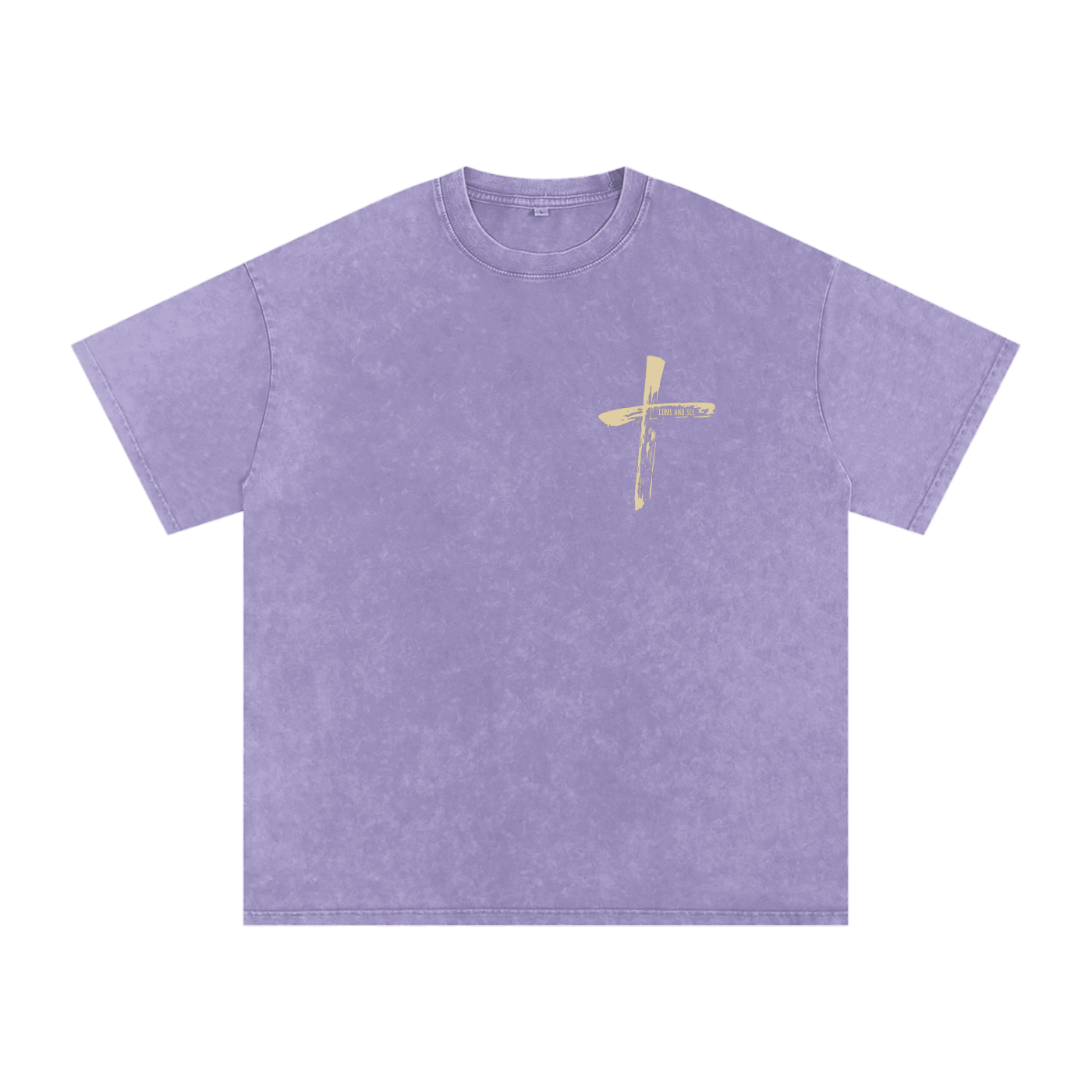 "Come and See" Unisex Acid Wash Oversize T-Shirt