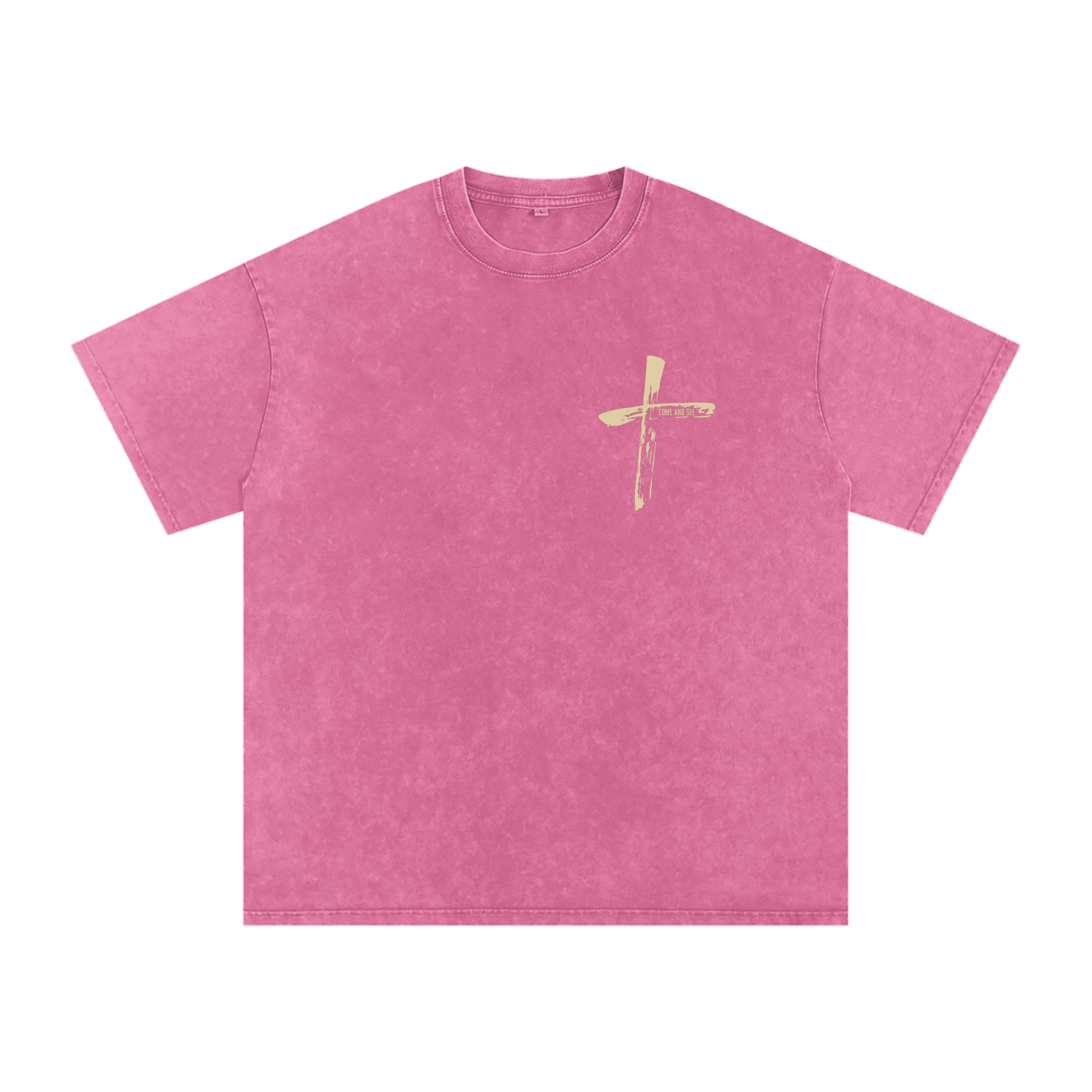 "Come and See" Unisex Acid Wash Oversize T-Shirt