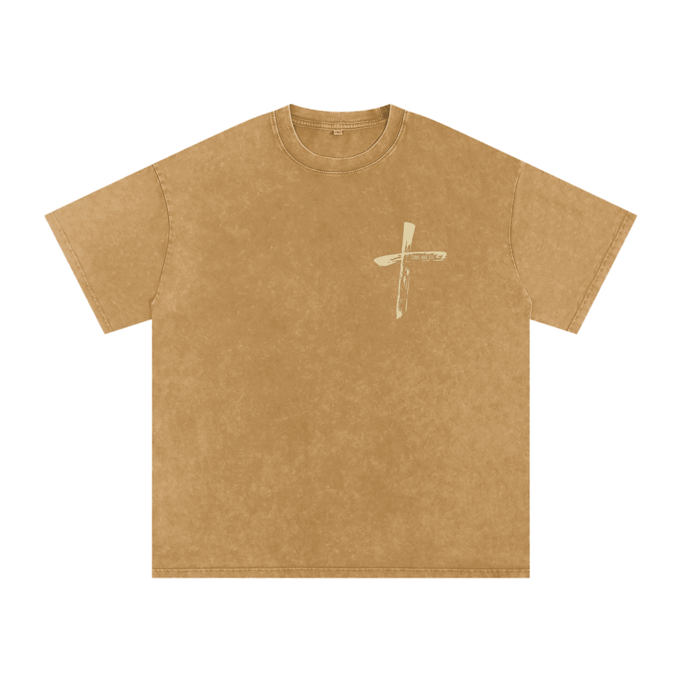"Come and See" Unisex Acid Wash Oversize T-Shirt