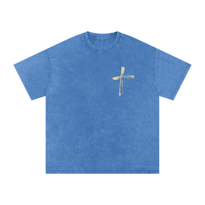 "Come and See" Unisex Acid Wash Oversize T-Shirt