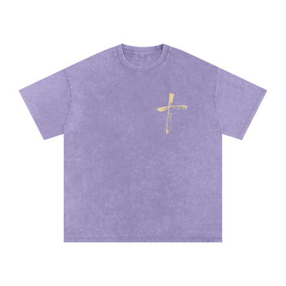 "Come and See" Unisex Acid Wash Oversize T-Shirt