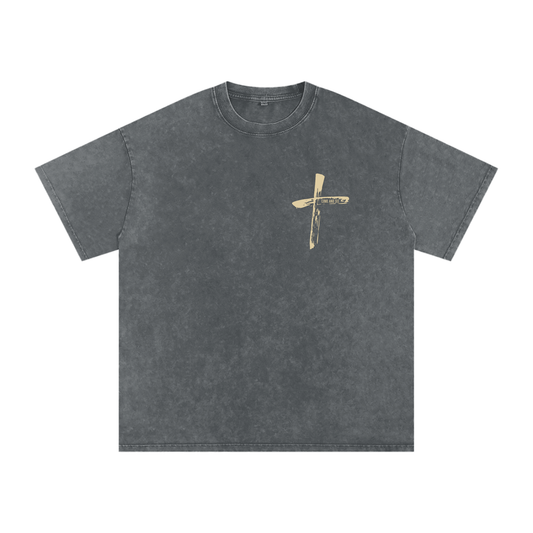 "Come and See" Unisex Acid Wash Oversize T-Shirt