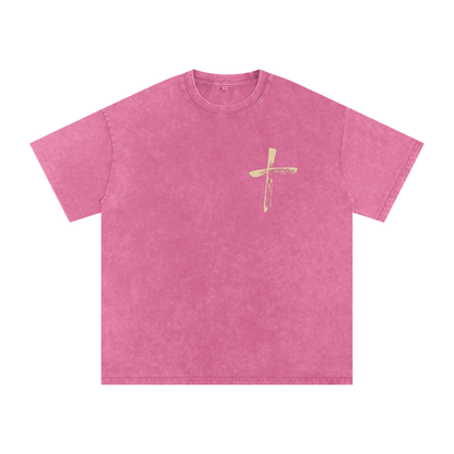 "Come and See" Unisex Acid Wash Oversize T-Shirt