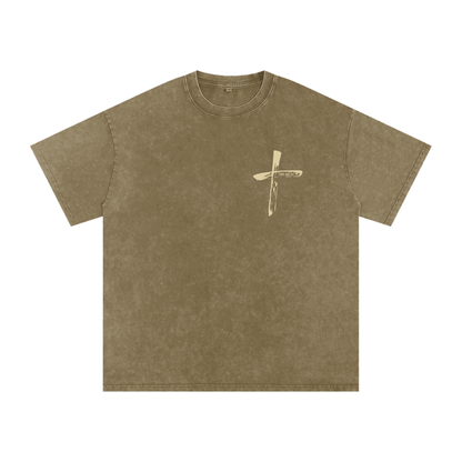 "Come and See" Unisex Acid Wash Oversize T-Shirt