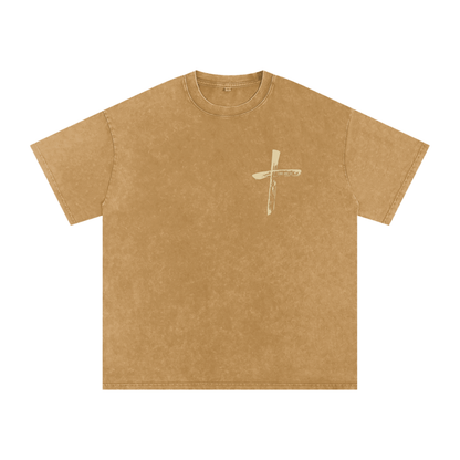 "Come and See" Unisex Acid Wash Oversize T-Shirt